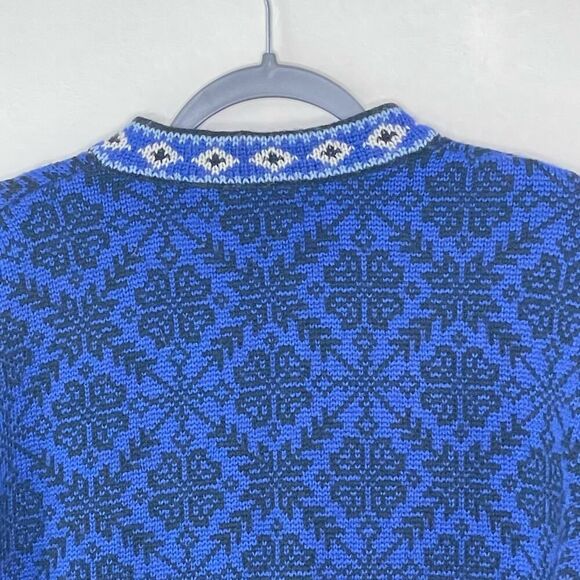 L.L. Bean Nordic Button Down Cardigan Sweater sz Medium #FF - Picture 3 of 7